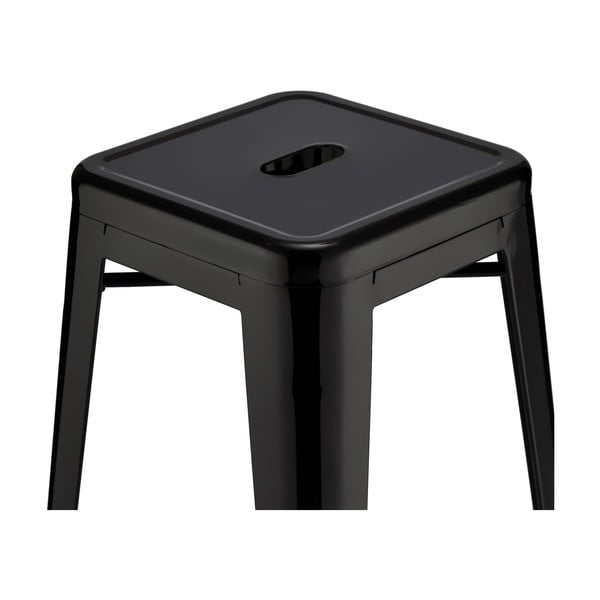 Set di 2 sgabelli da bar in metallo nero da 76 cm Korona - Furnhouse-image-3