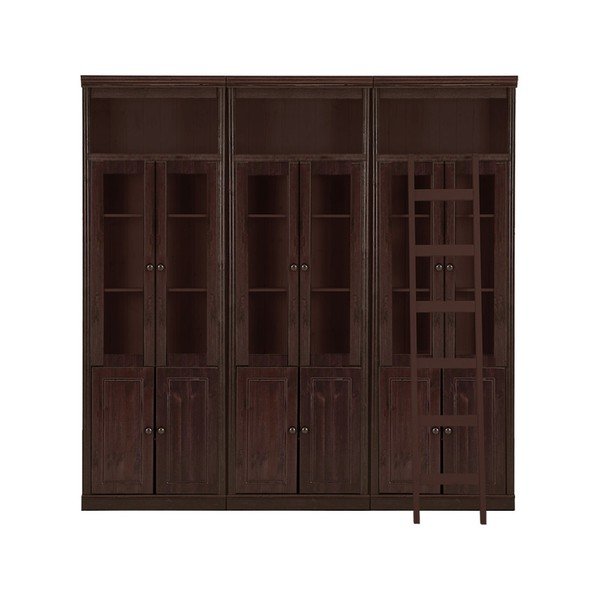 Libreria in legno di pino marrone scuro Annabelle See - Støraa