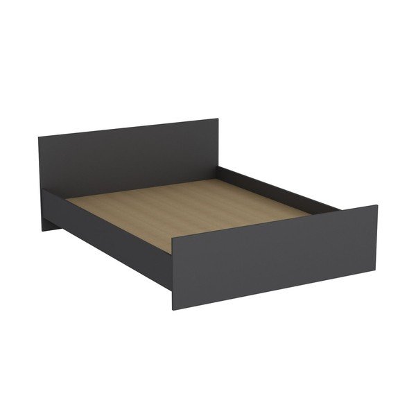 Letto matrimoniale antracite 160x200 cm Kale - Kalune Design