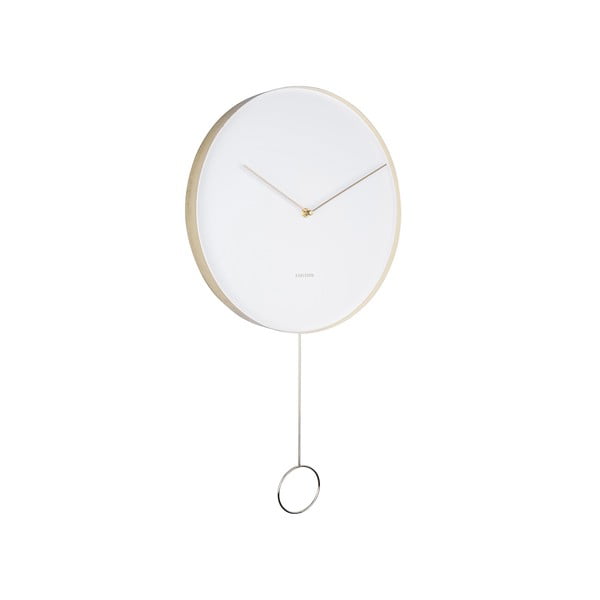 Orologio da parete bianco , ø 34 cm Pendulum - Karlsson