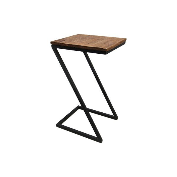 Consolle della collezione HMS con piano in legno esotico grezzo, altezza 68 cm - HSM collection