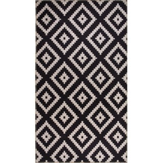 Tappeto lavabile nero 230x160 cm - Vitaus