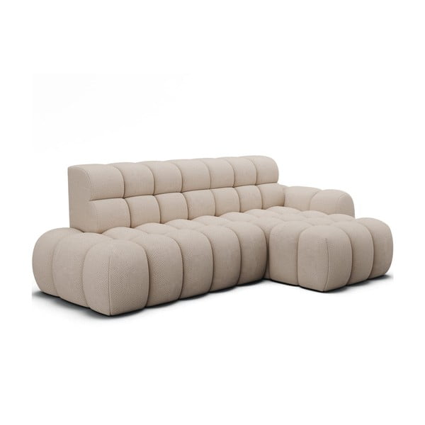 Divano angolare beige allungabile (con penisola a destra/con chaise lounge) Ceedro – ELTAP-image-2