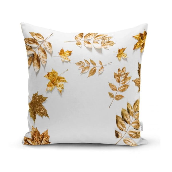 Federa Foglie d'oro, 42 x 42 cm - Minimalist Cushion Covers