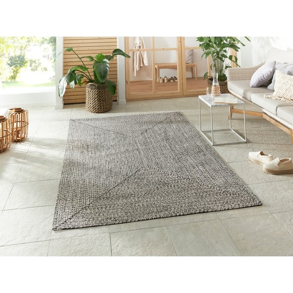 Tappeto per esterni grigio/beige 170x120 cm - NORTHRUGS-image-1