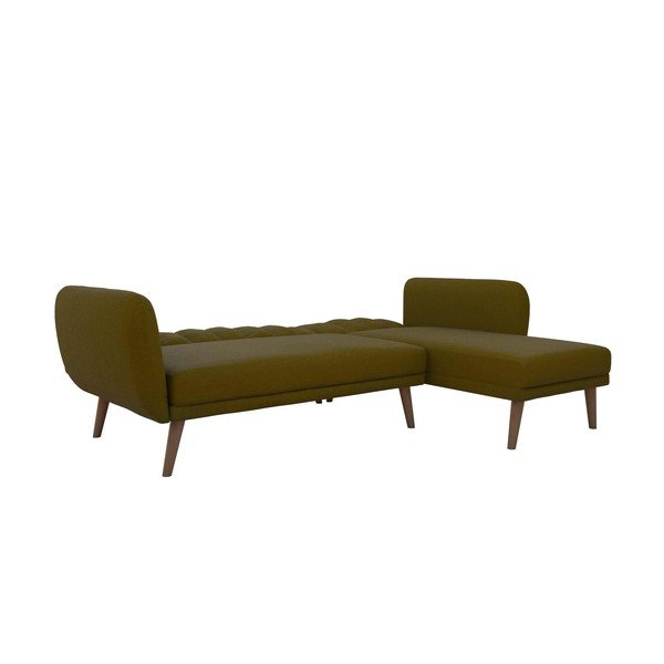 Divano letto verde divano angolare Brittany - Novogratz-image-3