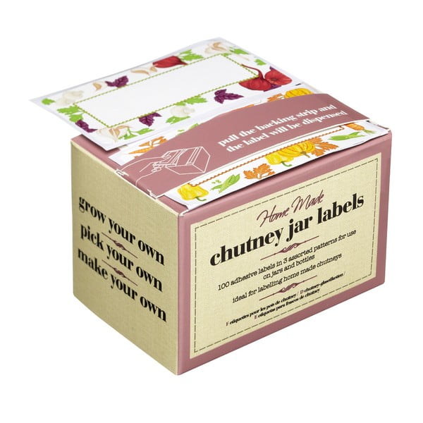 Set di 100 etichette per etichettare le conserve Kitchen Craft Chutney Home Made - Kitchen Craft