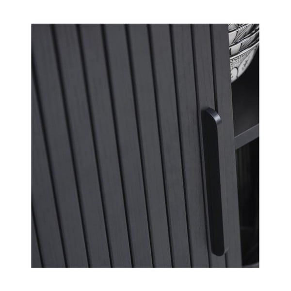 Tavolo TV nero in rovere 56x180 cm Nola - Unique Furniture-image-1