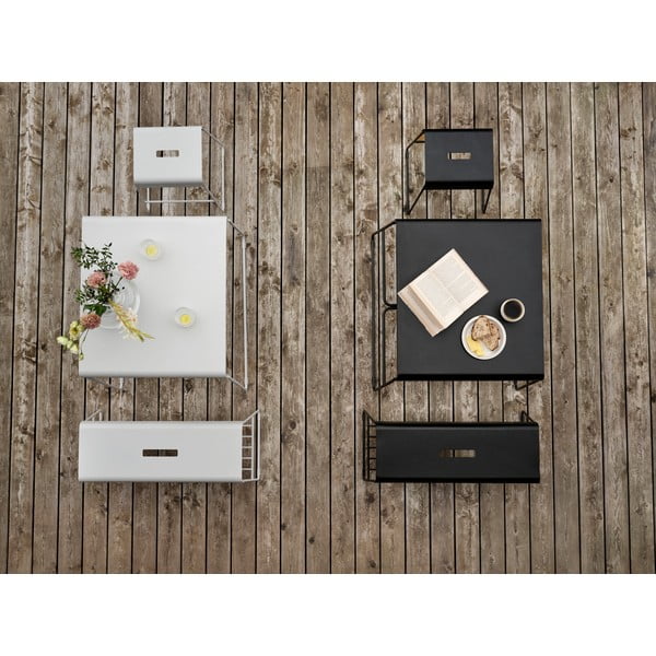 Scarpiera nera in metallo con panca A-Bench - Zone-image-2