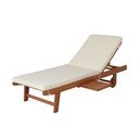 Lettino da giardino in legno color crema-naturale San Diego - Garden Pleasure
