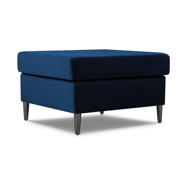 Poggiapiedi blu con rivestimento in velluto Kyoto – Cosmopolitan Design-image-1