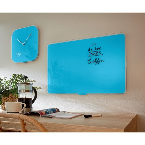 Lavagna magnetica in vetro blu, 60 x 40 cm Cosy - Leitz-image-1