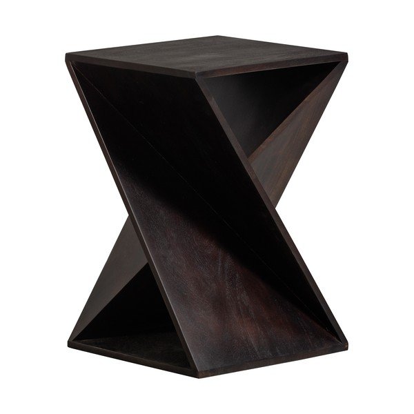 Tavolino in acacia massiccia 41x41 cm Ikem – WOOOD-image-3