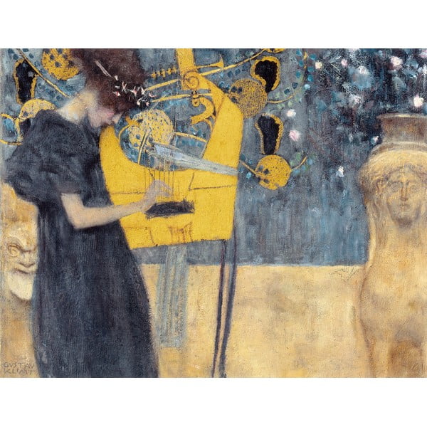 Riproduzione di un dipinto , 90 x 70 cm Gustav Klimt - Music - Fedkolor