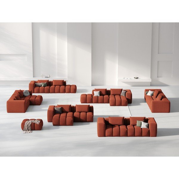 Divano angolare color terracotta (con penisola a sinistra/con chaise lounge) Verona – Cosmopolitan Design-image-1