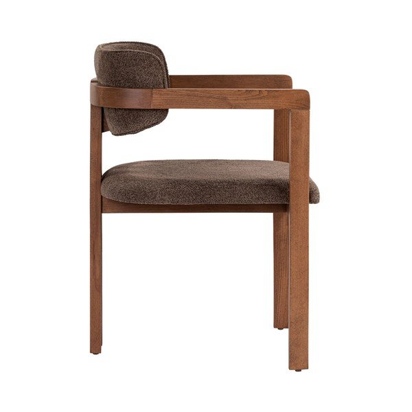 Sedia da pranzo marrone con braccioli Toscana – Kalune Design-image-3