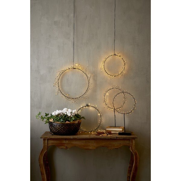 Decorazione luminosa nera con motivo natalizio ø 24 cm Nike - Star Trading-image-4