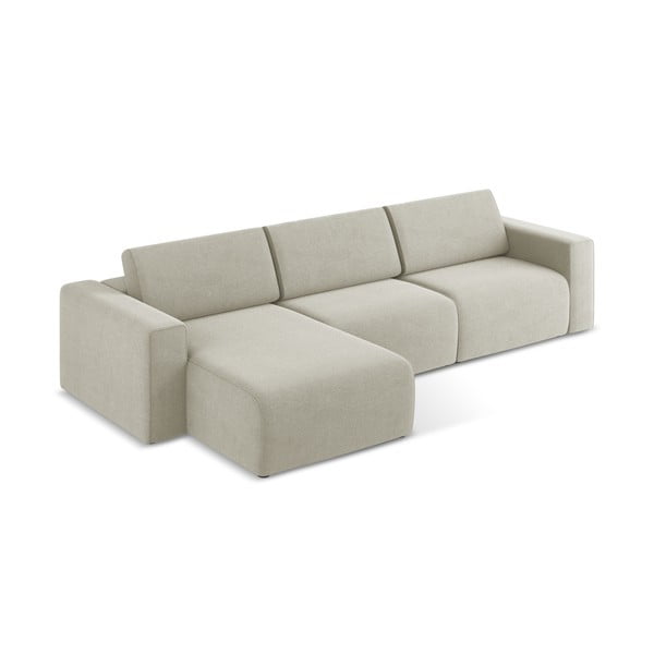 Divano angolare componibile beige (con penisola a sinistra) Kalea – Makamii-image-3