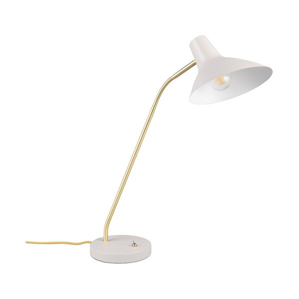 Lampada da tavolo dorata/avorio con struttura flessibile (altezza totale 54 cm) Traveller – Trio