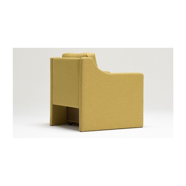 Poltrona gialla con contenitore Laila - Balcab Home-image-1