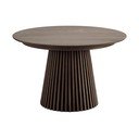 Tavolo da pranzo rotondo allungabile con piano effetto rovere ø 120 cm Osaka - House Nordic