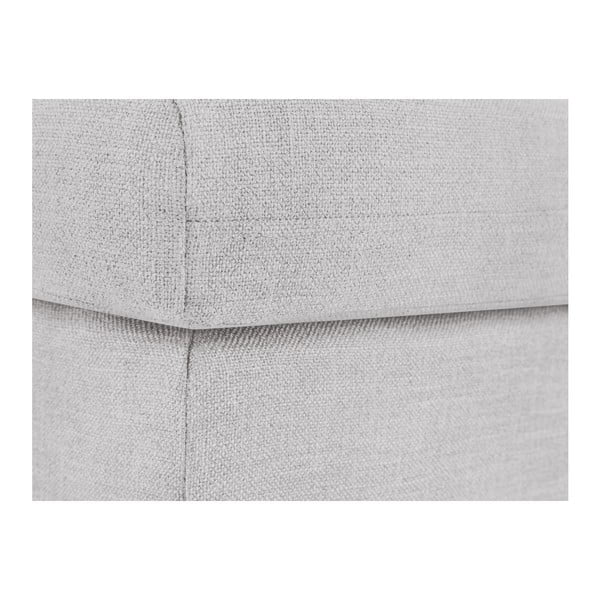 Pouf grigio chiaro Iris - Mazzini Sofas-image-4