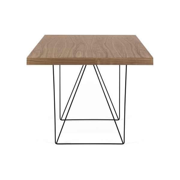 Tavolo marrone con gambe nere Multi, 180 x 77 cm - TemaHome-image-1