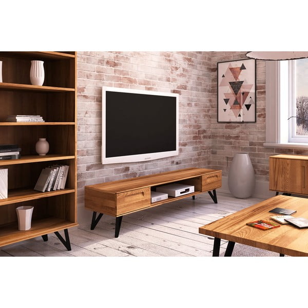 Tavolo TV in legno di faggio 182x42 cm Golo - The Beds-image-4