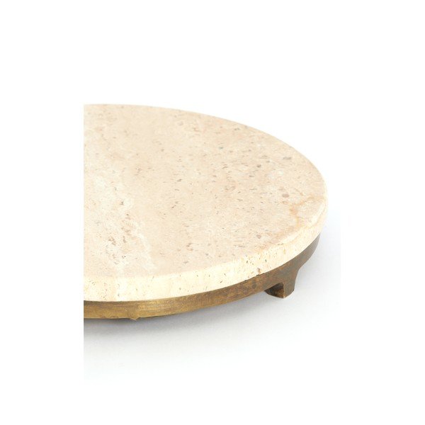Tavolino rotondo con piano in pietra ø 26 cm Leda – Light & Living-image-3