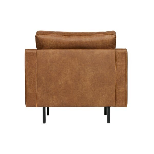Poltrona in similpelle marrone cognac Rodeo - BePureHome-image-3