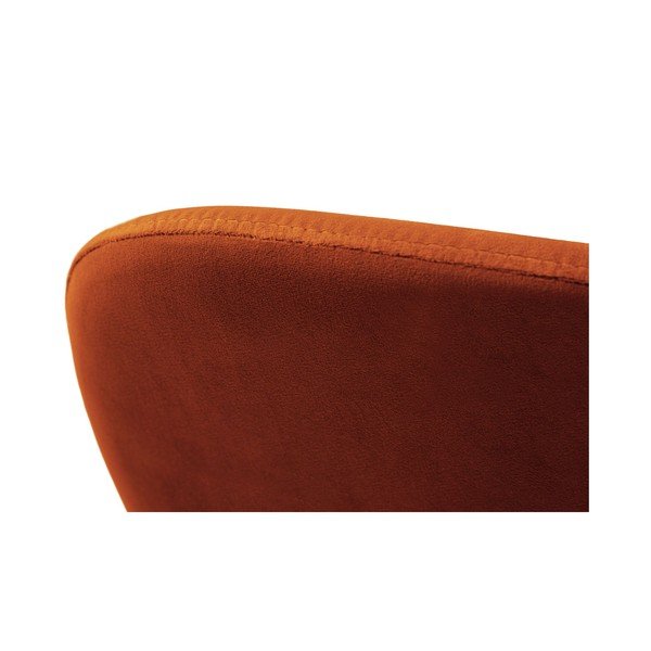 Sedia da pranzo color terracotta imbottito impilabile Caroline – Micadoni -image-4