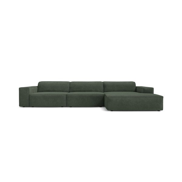 Divano angolare componibile color petrolio (con penisola a destra/con chaise lounge) Jodie – Micadoni -image-1