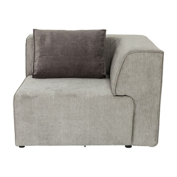 Parte grigia del divano componibile Infinity, angolo destro - Kare Design