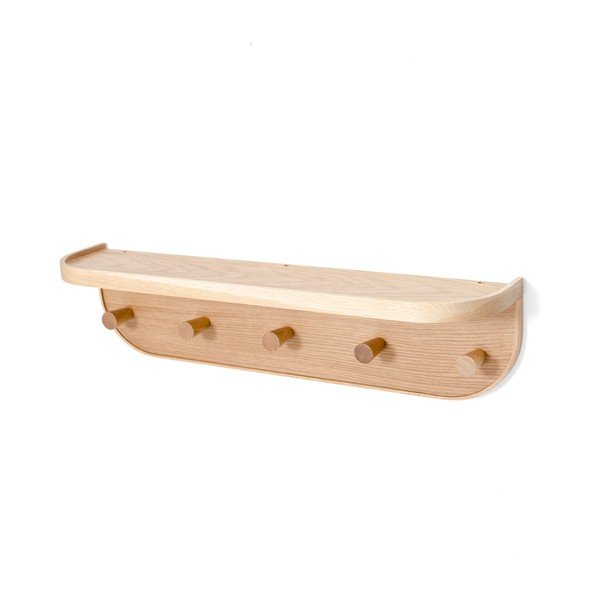 Appendiabiti da parete in legno di quercia Nook - Wireworks