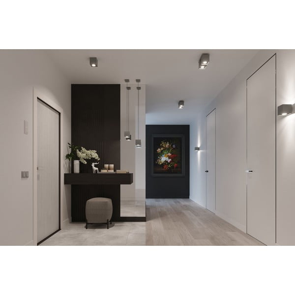 Lampada da parete grigia Geo - Sollux-image-1