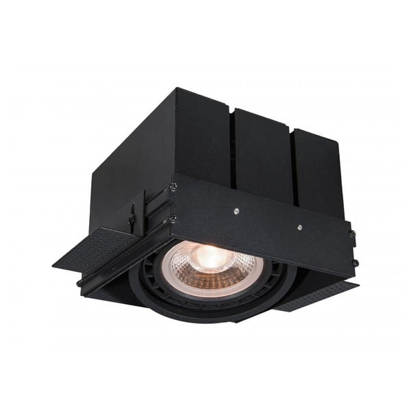 Lampada da soffitto nera con paralume in metallo 15x14 cm Milo - GTV