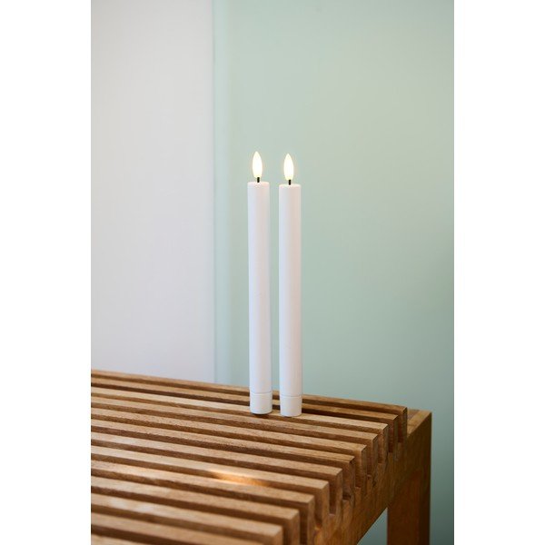 Candele a LED in set 2 pz (altezza totale 25 cm) Sille Tall Rechargeable – Sirius-image-3