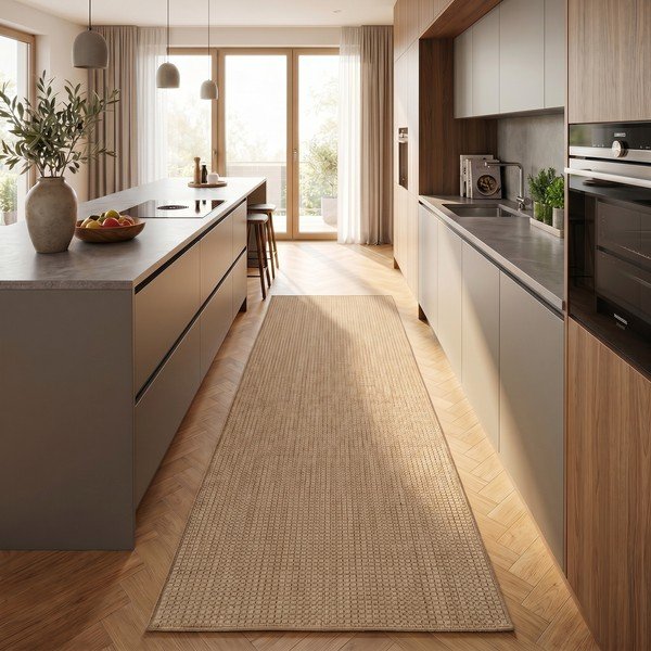 Passatoia da interno ed esterno beige 80x250 cm Mira 1450 – Ayyildiz Carpets-image-1