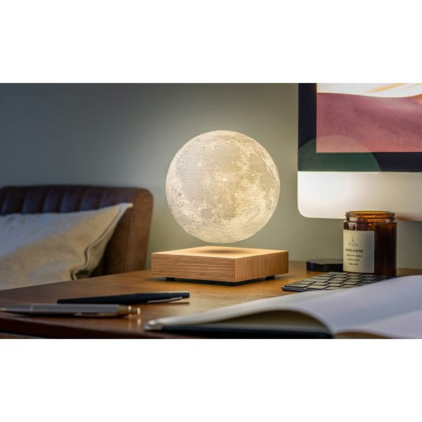 Lampada da tavolo di colore naturale (altezza totale 14 cm) Moon – Gingko-image-3