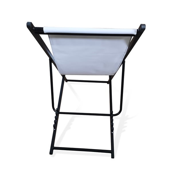 Sdraio da giardino pieghevole bianca, lunghezza 106 cm Deck - Bonami Essentials-image-3