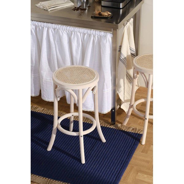 Set di sedie da bar di colore naturale in rattan 2 pz (altezza della seduta 65,5 cm) Koster – Jotex-image-1
