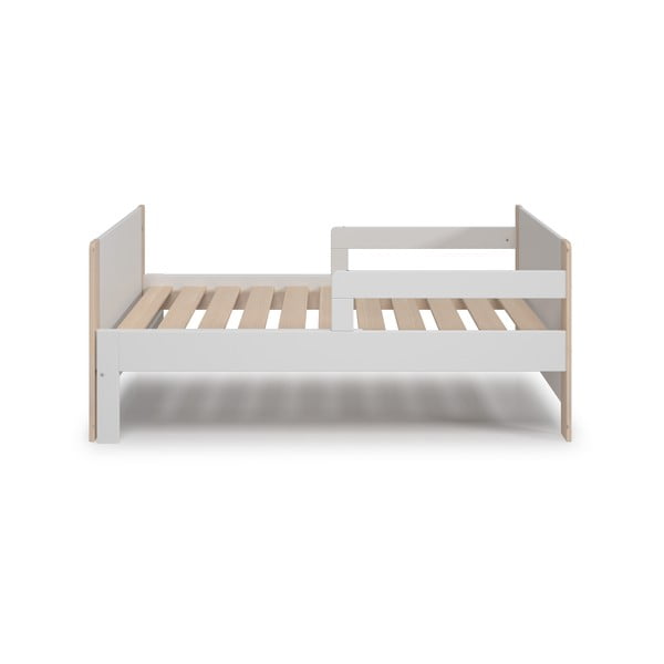 Letto per bambini in crescita in colore bianco e naturale 90x140/190 cm Willi - Marckeric