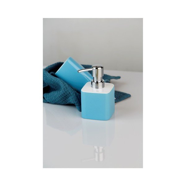 Distributore di sapone in ceramica blu Elmo - Wenko-image-1