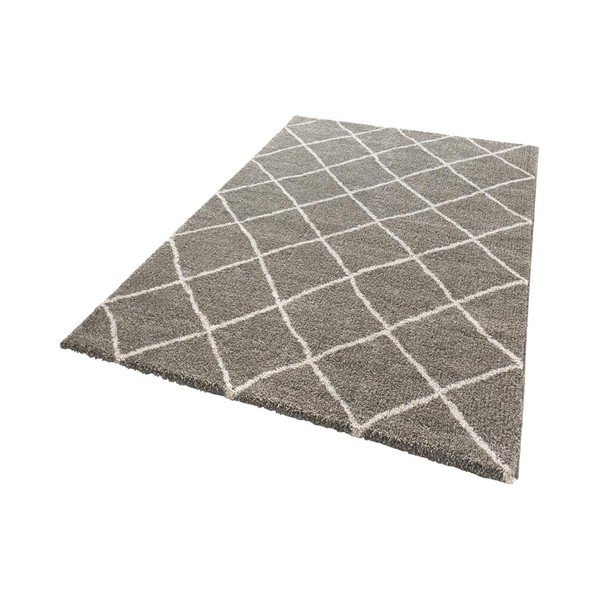 Tappeto marrone Griglia, 200 x 290 cm - Mint Rugs-image-3