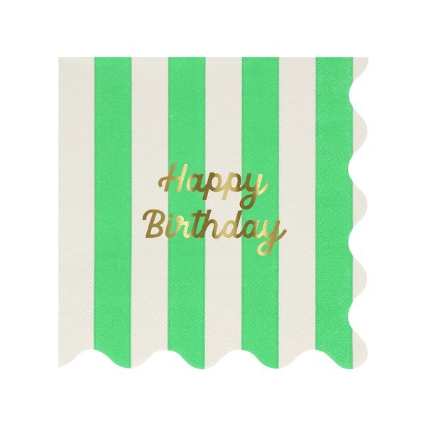 Tovaglioli di carta in set da 16 Happy Birthday - Meri Meri-image-4