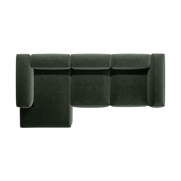 Divano angolare verde (con penisola a sinistra/con chaise lounge) Bergamo – Cosmopolitan Design-image-3