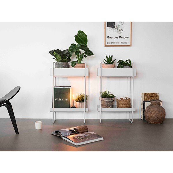 Consolle in metallo grigio chiaro 24x48 cm A-Console - Zone-image-2