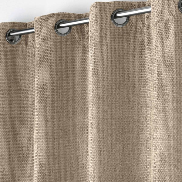 Tenda marrone chiaro in ciniglia 140x260 cm Leo – douceur d'intérieur-image-2