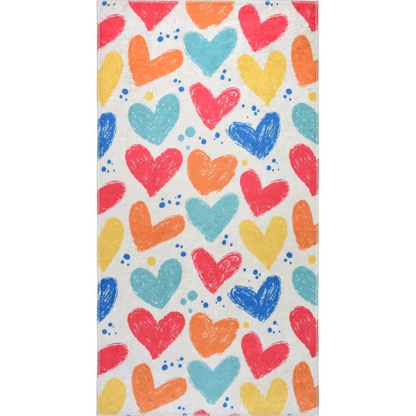 Tappeto per bambini lavabile 80x120 cm Hearts of Love – Vitaus
