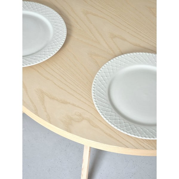 Tavolo da pranzo in frassino massiccio 90x90 cm Jubi – Ragaba-image-4